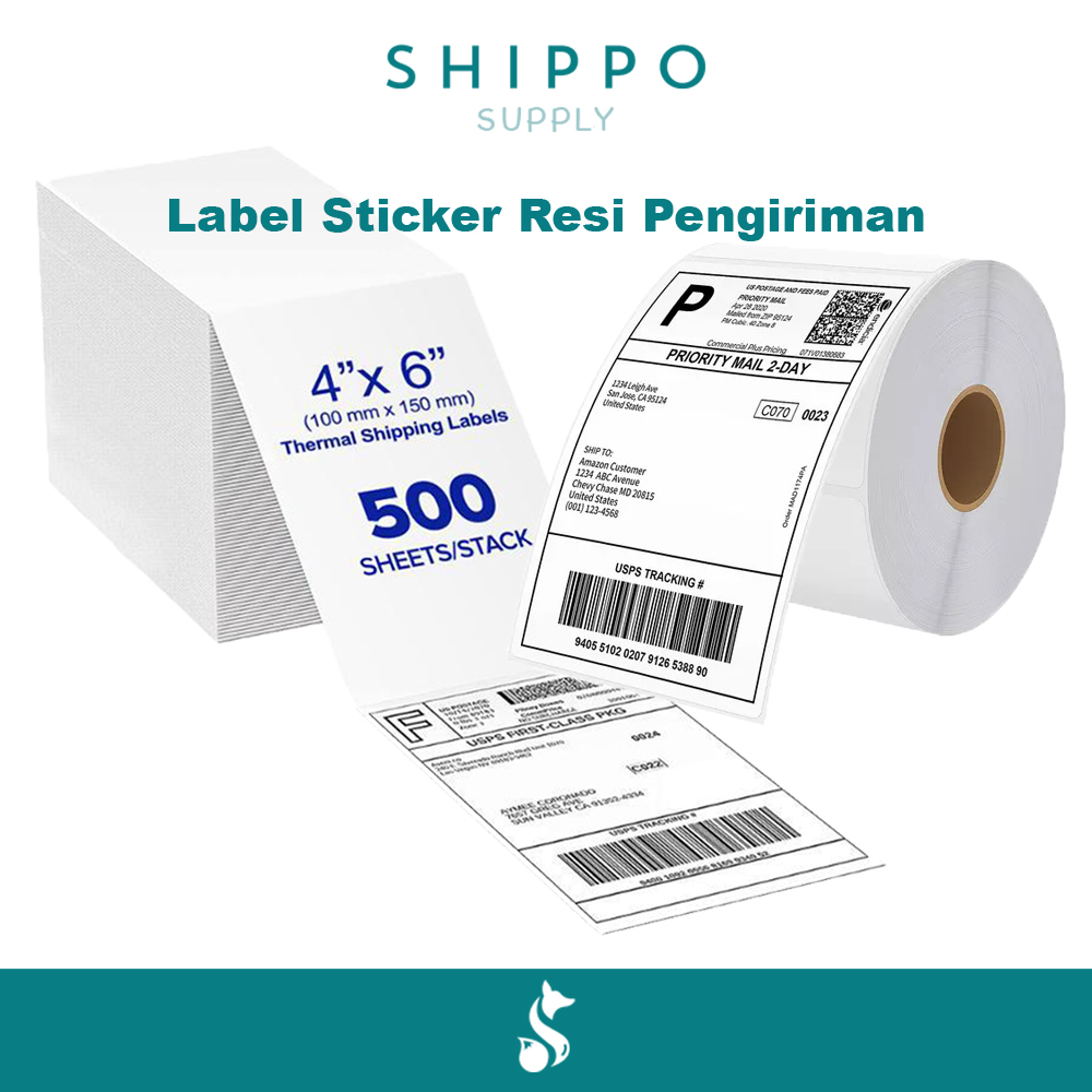 Jual Thermal Paper A Kertas Thermal Kertas Resi Label Sticker