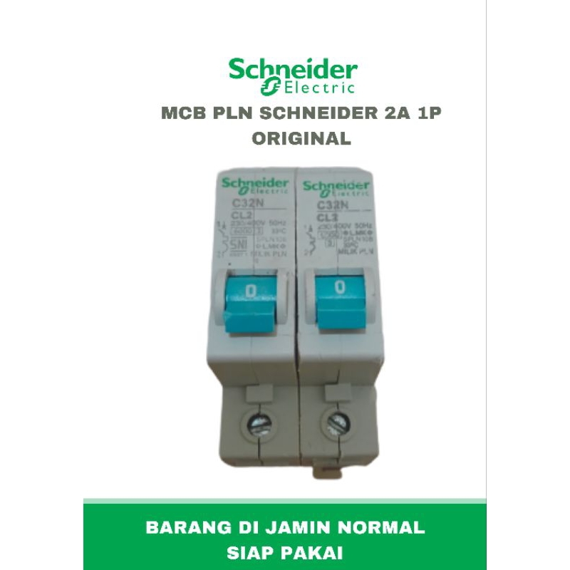 Jual MCB PLN SCHNEIDER 2A ORIGINAL | Shopee Indonesia