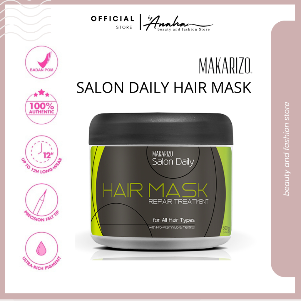 Jual Makarizo Professional Salon Daily Hair Mask Pot 500ml Shopee Indonesia 