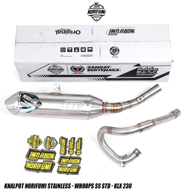 Jual Knalpot norifumi whoops klx 230 se sm 2024 standar klx 230 R
