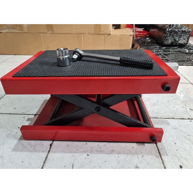Jual Dongkrak Motor Moge Harley Davidson Dongkrak Meja Table Lift Paddock Stand Jack Shopee
