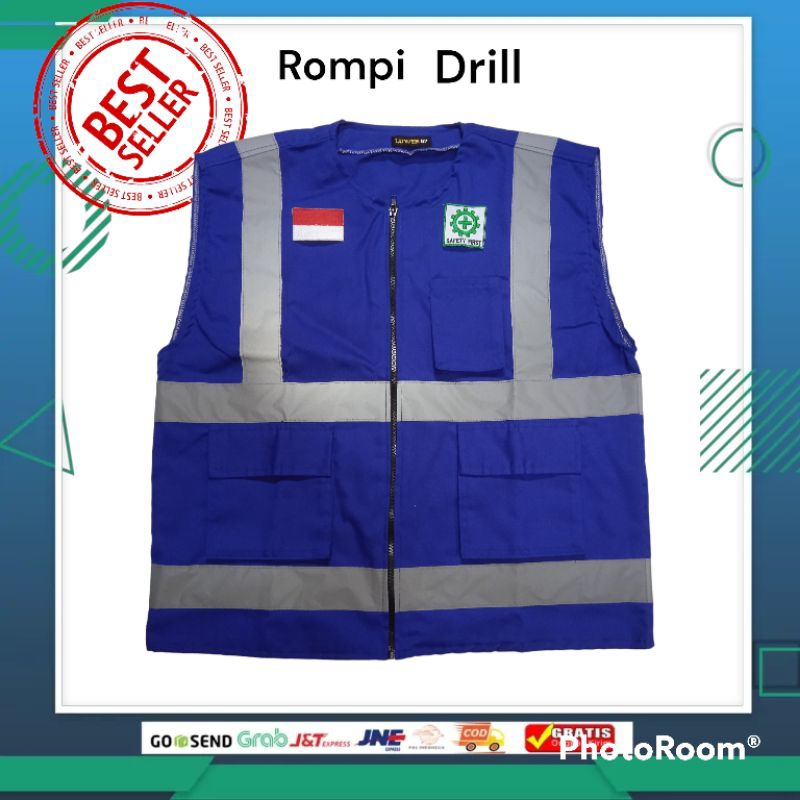 Jual Rompi Safety Bahan Drill Rompi Proyek | Shopee Indonesia