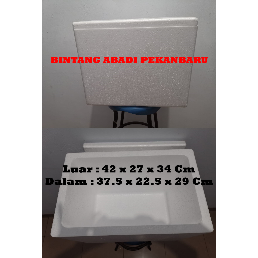 Jual Sterefoam Box Es Gabus Styrofoam Kepiting 14 Liter Tebal / Box