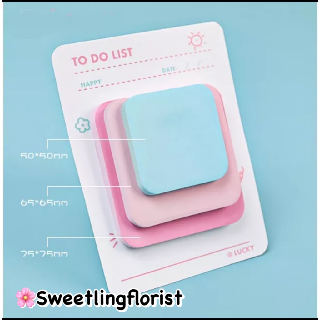Jual Sticky Notes Triple Size Memo Note Mix Color | Shopee Indonesia
