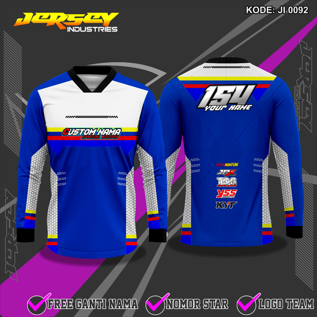Jual 10.Jersey Team Racing Balap, Bisa Ubah Nama Dan Nomor, Bisa ...