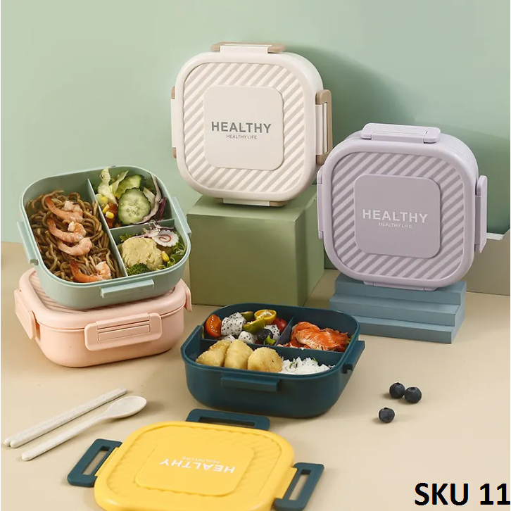 Bento Box Kids 1.3ML Lunch Box Kids with Sauce Container & Cutlery