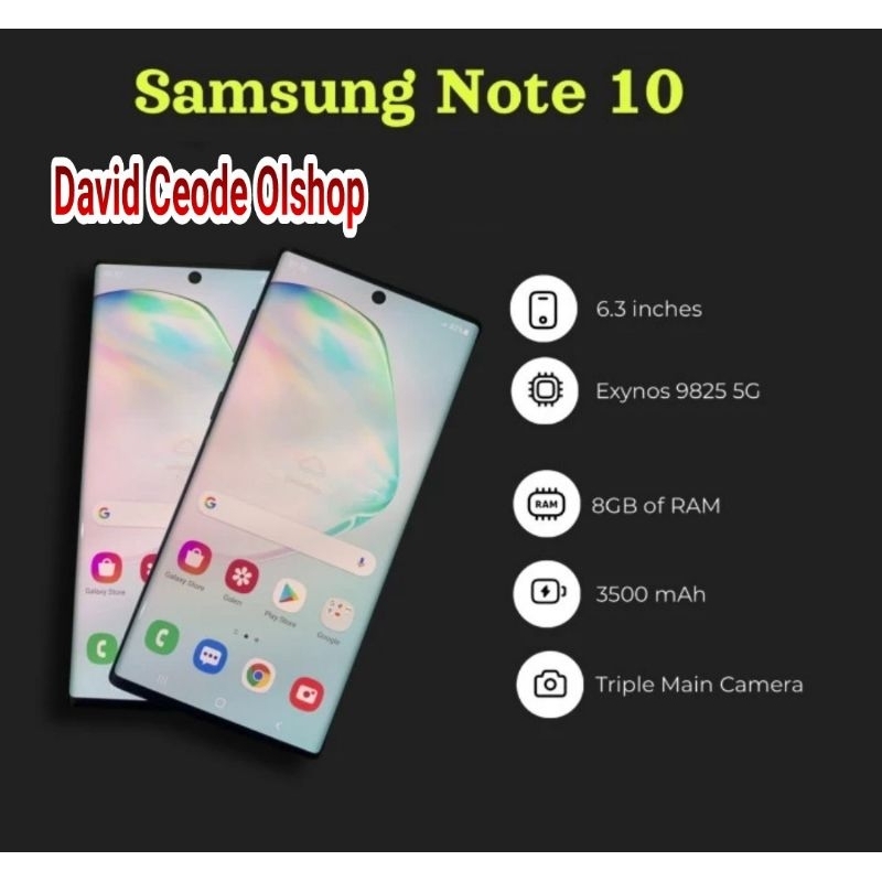 Jual Samsung Galaxy Note 10 Second 8/256GB Resmi SEIN Original Paling ...