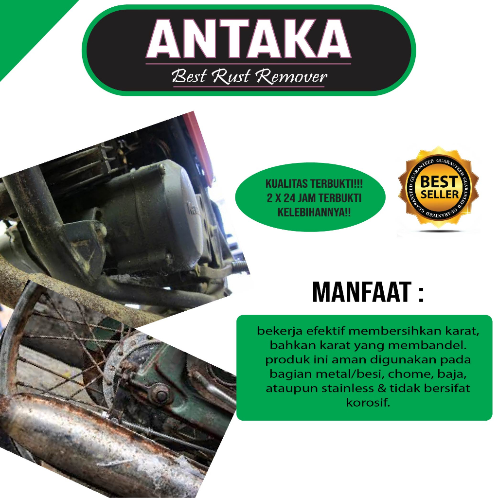 Jual ANTAKA Cairan Anti Karat Motor 100 ML Tangki Mesin Rantai Injektor ...