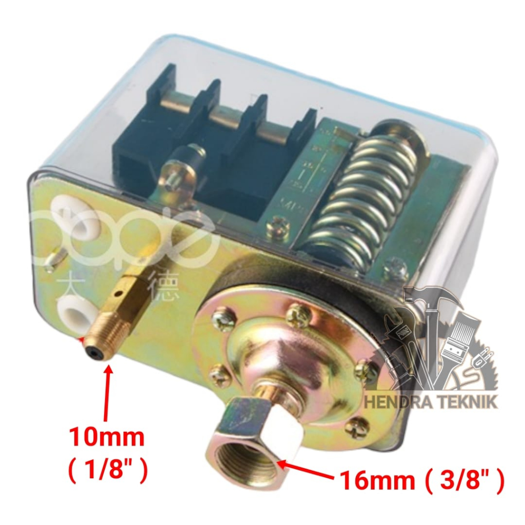 Jual OTOMATIS KOMPRESOR 3 PHASE 380 VOLT AUTOMATIC PRESSURE SWITCH ...