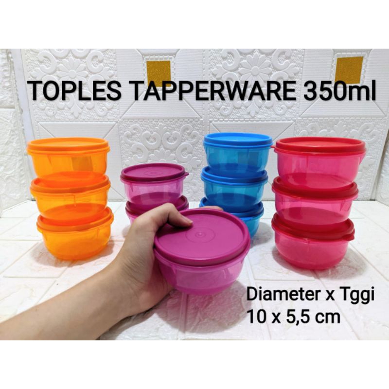 Jual TOPLES TAPPERWARE 350 ML ( 1 LUSIN ) | Shopee Indonesia