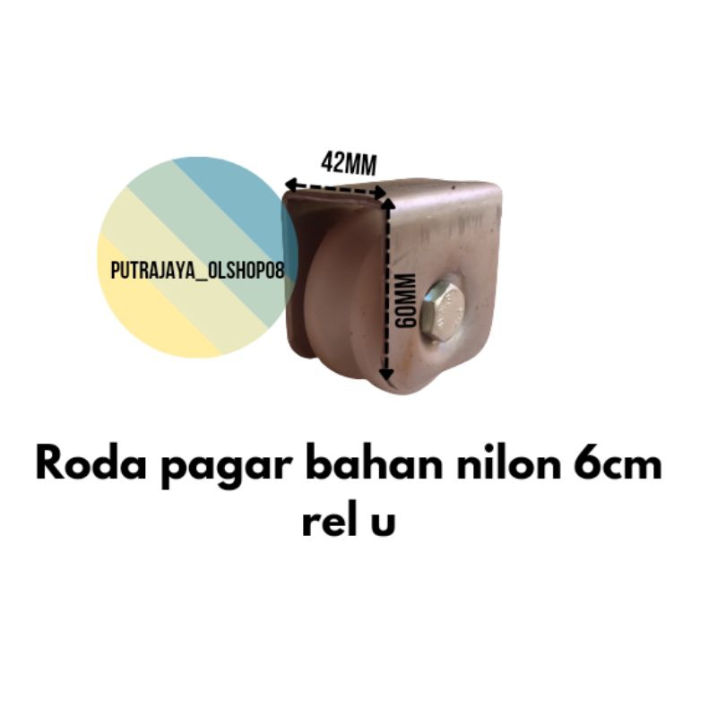 Jual Roda Pagar Gerbang Nilon Ukuran 6cm Shopee Indonesia 5723