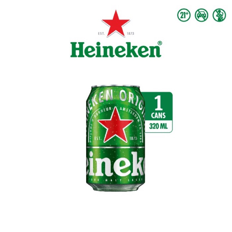 Jual Heineken beer can 320ml Heineken bir can Heineken beer kaleng ...