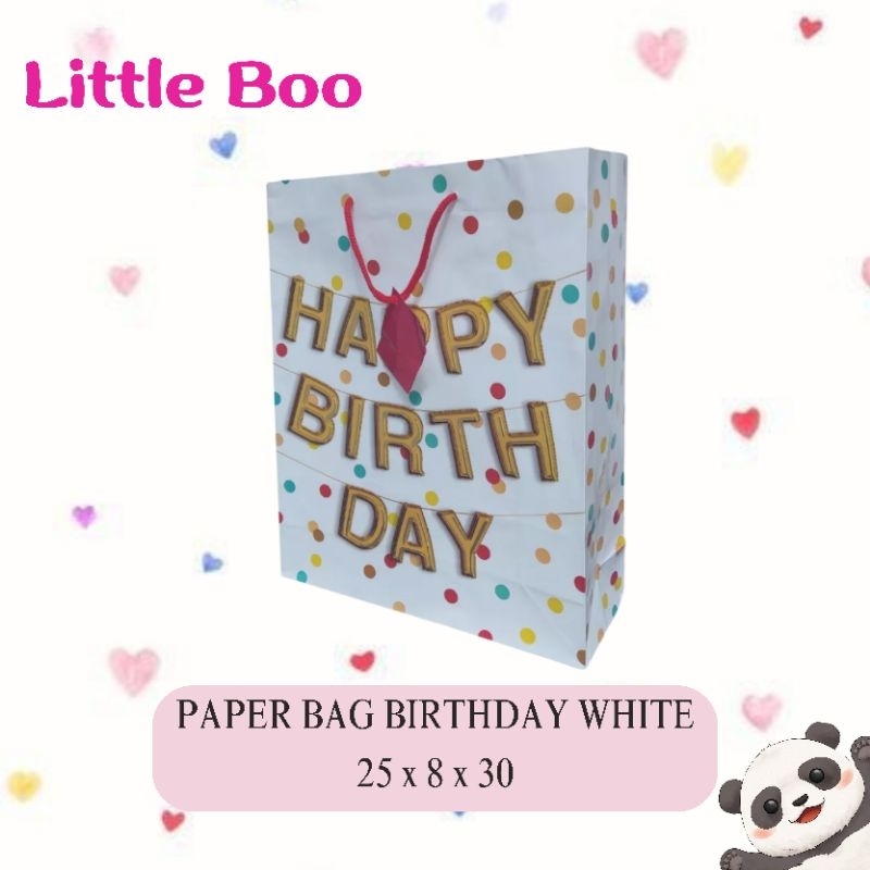 Ysmile Letter 'I' Gift Bag Set - Large White Paper Bag With Black Tissue, Greeting Cards & Wrapping Tissue For Birthdays, Weddings, Baby Showers