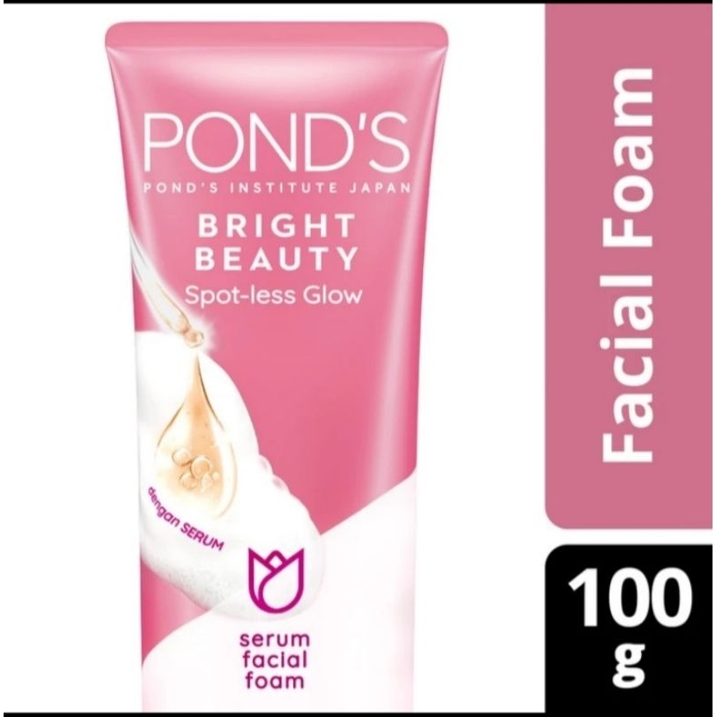 Jual Ponds Bright Beauty Facial Foam 100g // Pond's Serum Whip Foam ...