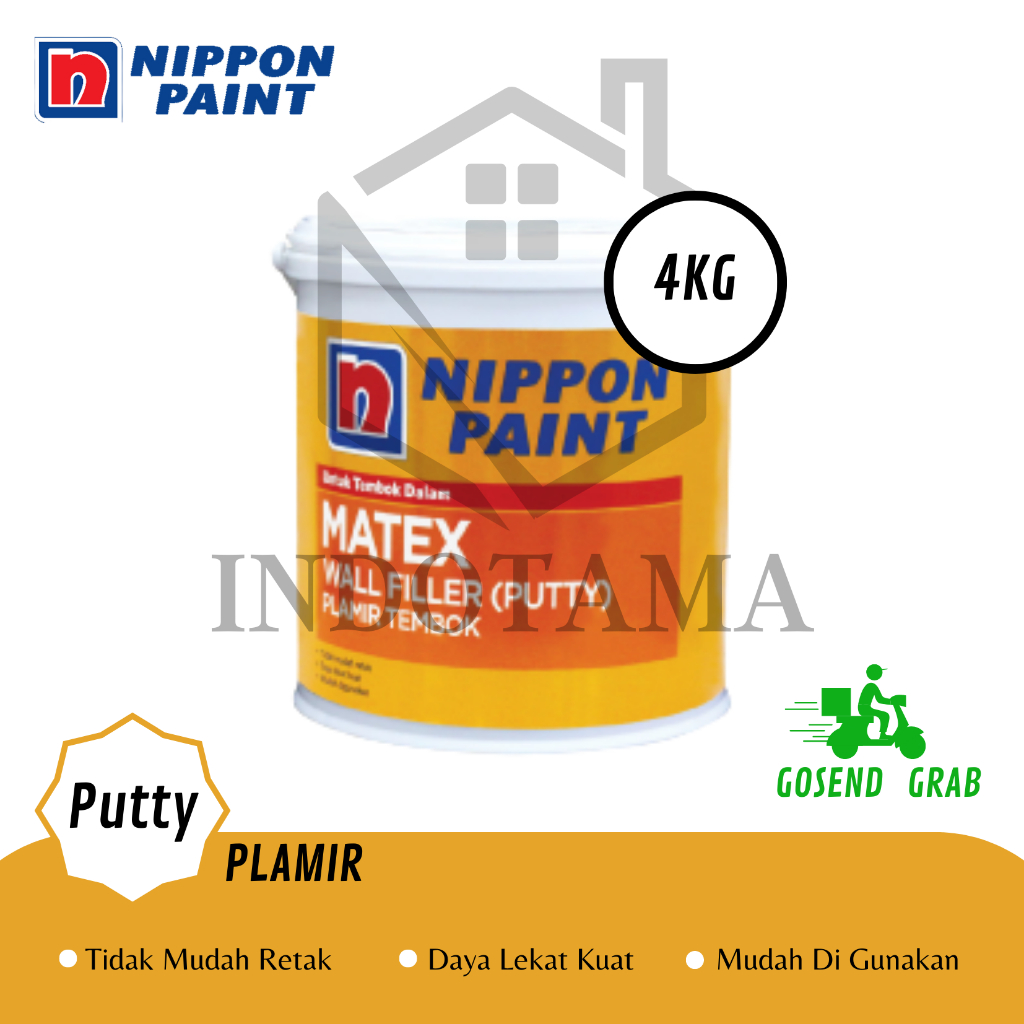 Jual Plamir Dempul Tembok Matex Putty Nippon Paint Kg Shopee Indonesia