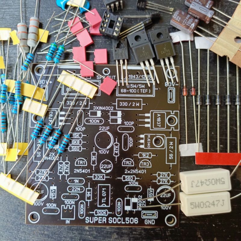 Jual SOCL 506 KOMPONEN diy/Kit SOCL 506 belum Solder | Shopee Indonesia