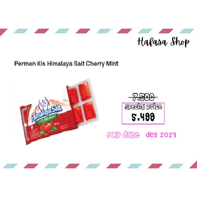 Kis Himalaya Salt Cherry Mint Candy, 32gr