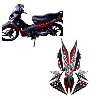 Jual STIKER STRIPING MOTOR REVO 110R 2008 WARNA FULL HITAM STANDAR ...