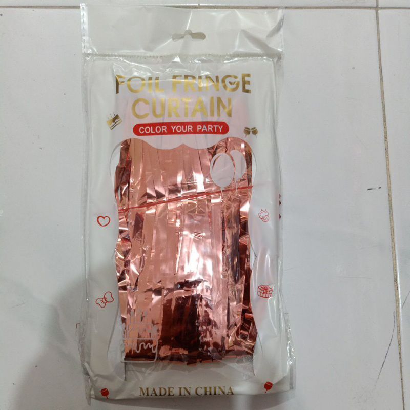 Jual BOS Tirai Foil panjang ± 2 meter lebar ± 1 meter backdrop curtain ...