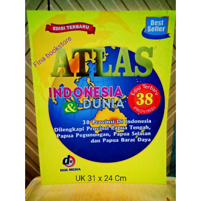 Jual Buku Atlas Indonesia Dan Dunia Lengkap Edisi 38 Propinsi UK Besar ...