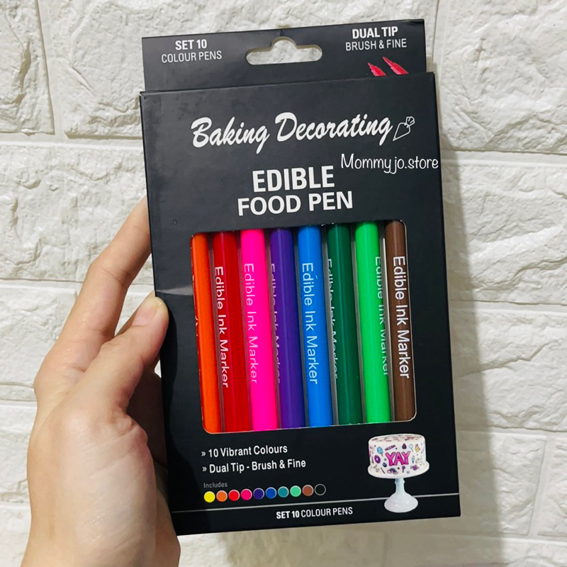 Jual EDIBLE FOOD PEN 2 SISI / SPIDOL DEKORASI MAKANAN / BAKING ...