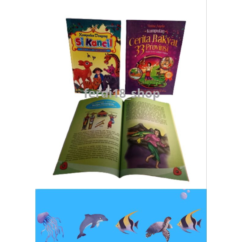 Jual Buku Dongeng Anak Kumpulan Cerita Rakyat Bergambar Full Colour 128 ...