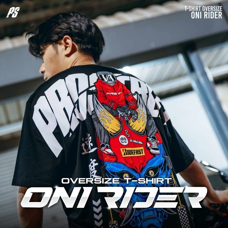 Jual T-SHIRT PROSTREET OVERSIZE ONI RIDER ORIGINAL | Shopee Indonesia