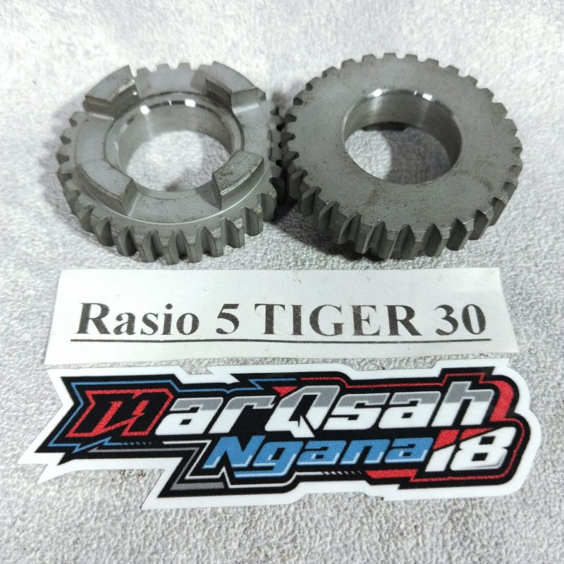 Jual GIGI RASIO TIGER 5 MATA 30 RASIO OPLOS RACING PNP MARQSAH NGANA18 ...