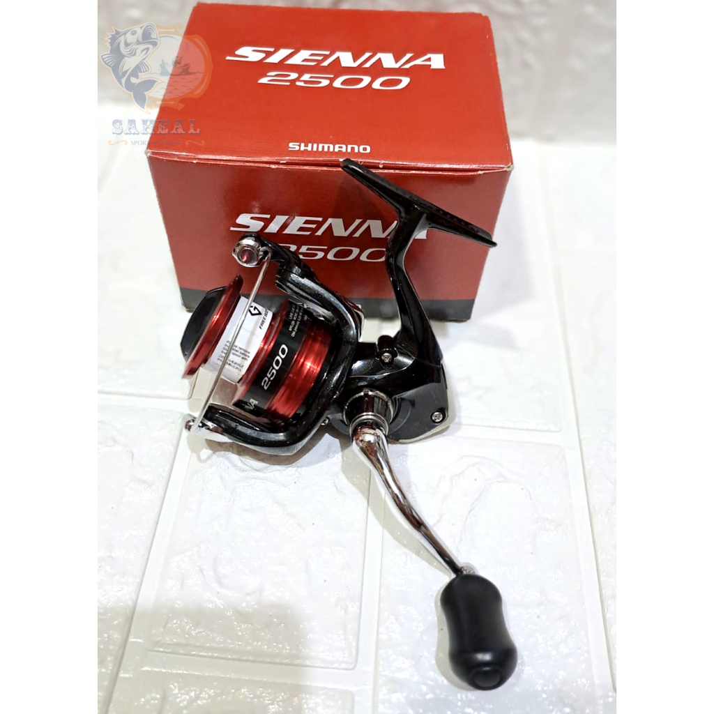 harga reel shimano standar Jual Reel Pancing Shimano Sienna 2500FG 3+1Ball Bearing / Rel Spinning  Shimano Sienna