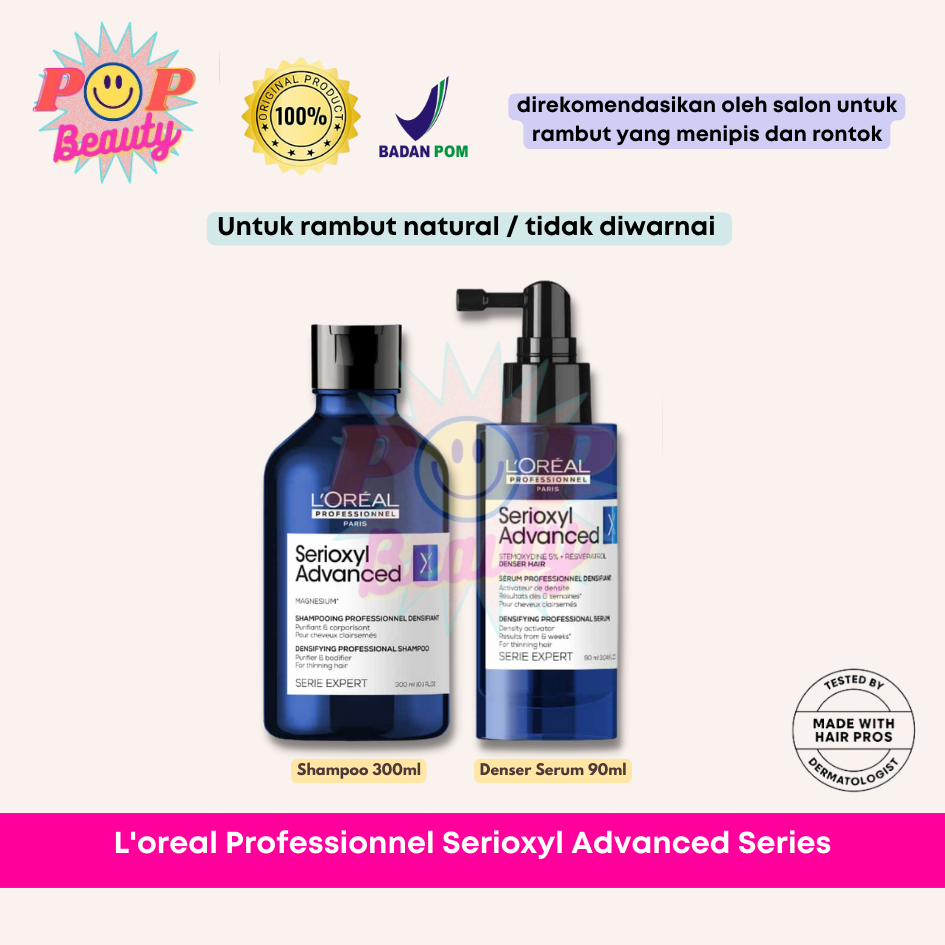Jual Loreal Serioxyl Denser Hair Serum 90 ml Loreal Serioxyl Advanced
