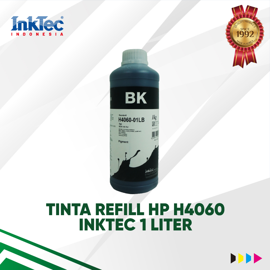 Jual Tinta Pigment InkTec HP H4060 1L Black | Shopee Indonesia
