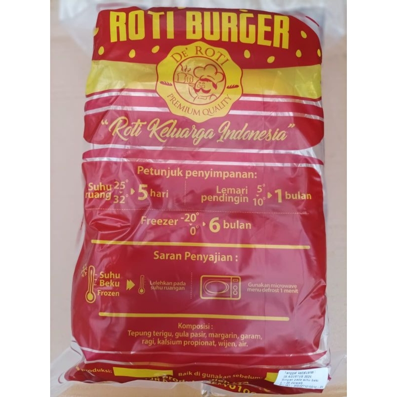 Jual Roti burger roti hot dog DE ROTI isi 10 | Shopee Indonesia