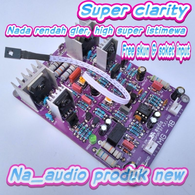 Jual Kit driver Power Amplifier MG-18 include inbalance & Limiter Super