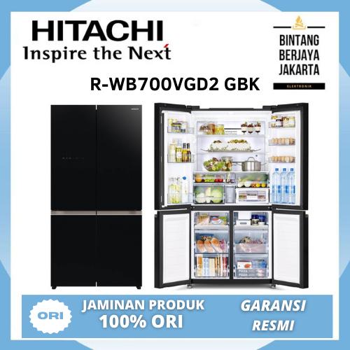 Jual Kulkas Hitachi R-WB700VGD2 GBK Bottom Freezer RWB700VGD2 700 L ...