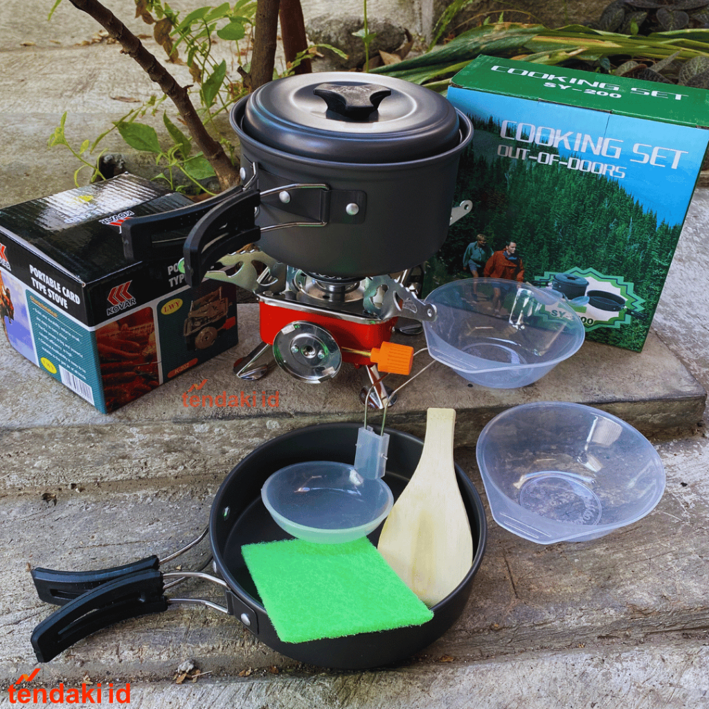 Jual Paket Cooking Set Sy Kompor Mawar Kompor Gas Mini Kompor Wp Kompor Windproof