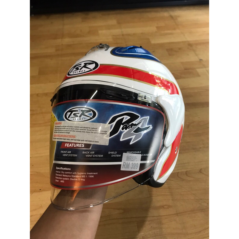 Jual Helm Half face TSR Ram4 spencer Shopee Indonesia