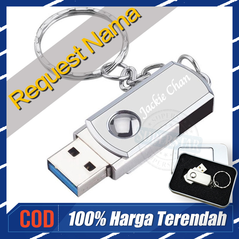 Jual Request Nama Flash Drive Pendrive Flashdisk 32GB USB 2.0 Metal ...