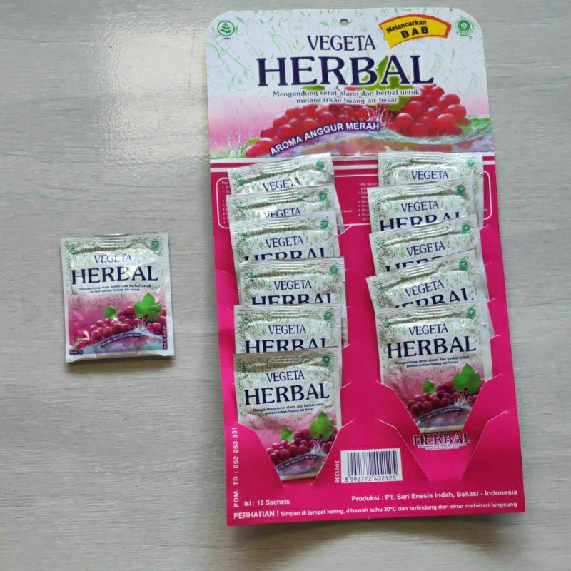 Jual Vegeta Herbal 1 Sachet Lancarkan Buang Air Besar Bab Vigeta Saset