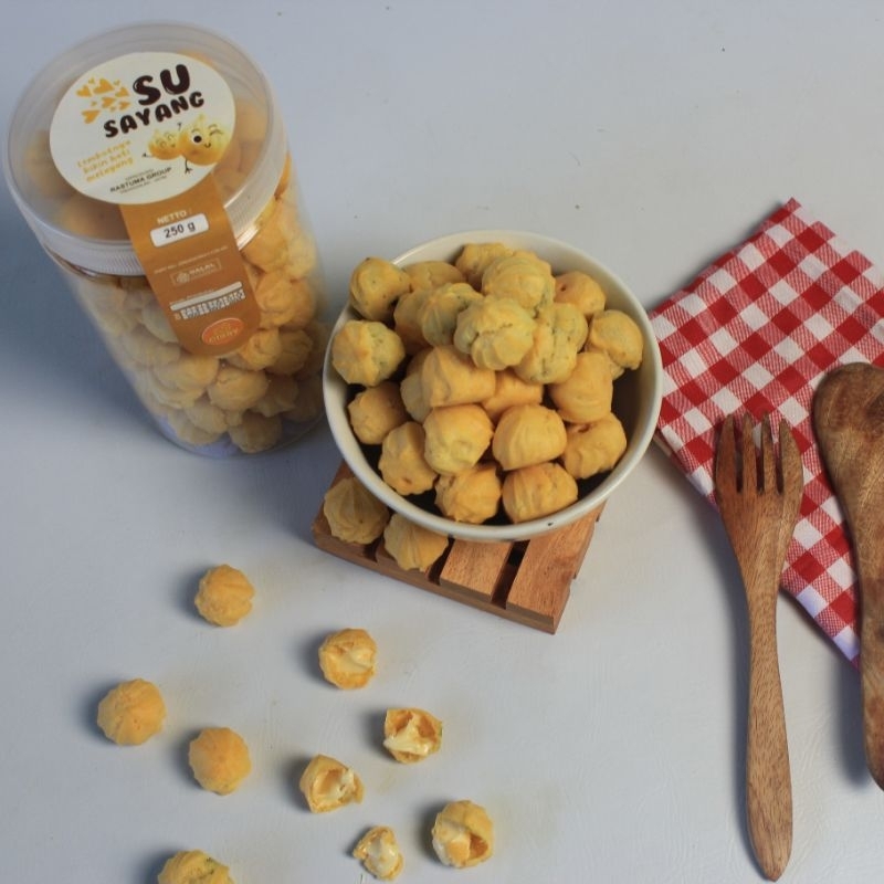 Jual Sus Kering Kemasan Toples 1000ml / Kue Soes 250g / SU Sayang