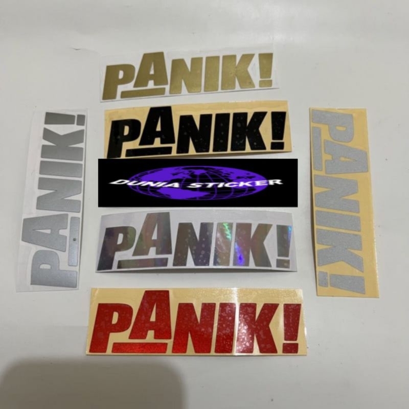 Jual Stiker Panik Sticker Cutting Stiker Viral Motor Murah Anti Air ...