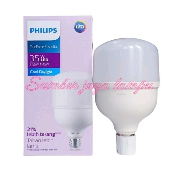 Jual Lampu Led Philips W Watt Essential Trueforce Shopee Indonesia