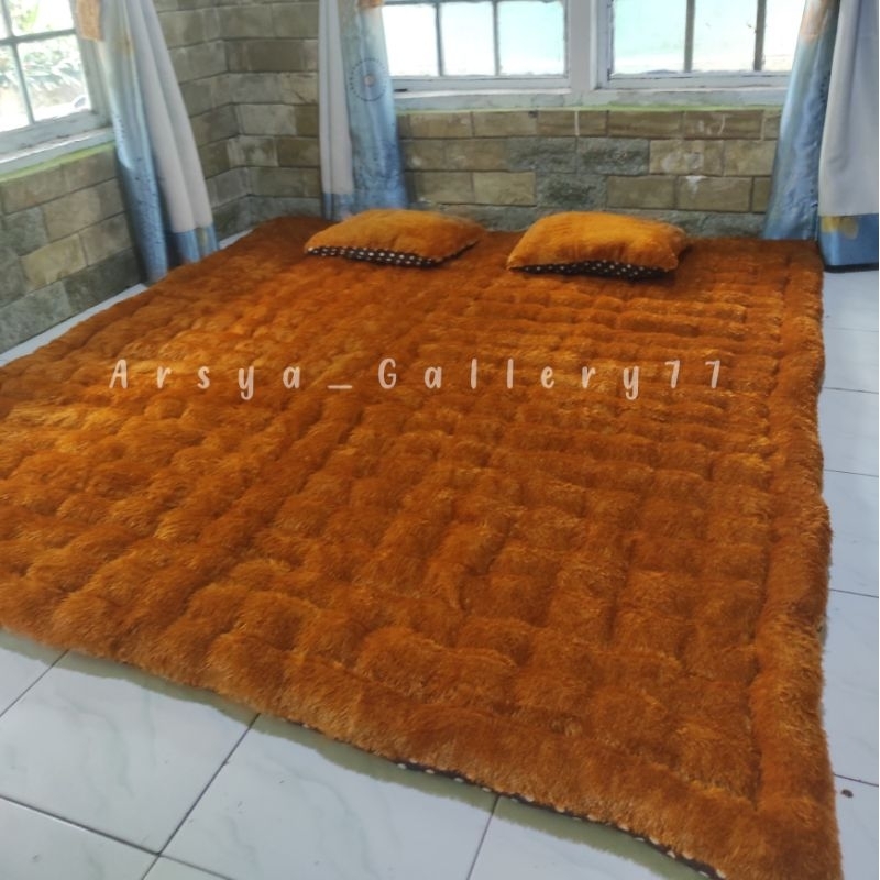 Jual KING KASUR GENDER 200X200 ( Ukuran Bahan ) BULU RASFUR HALUS DAN ...