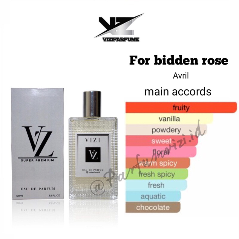 Jual Vizi Parfum Avril Lavigne Forbidden Rose Shopee Indonesia