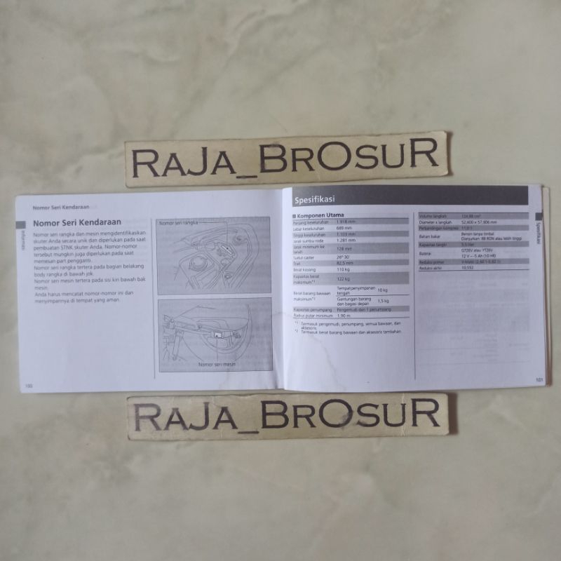Jual Buku pedoman pemilik/Manual book Honda Vario125 PGM FI Injeksi ...