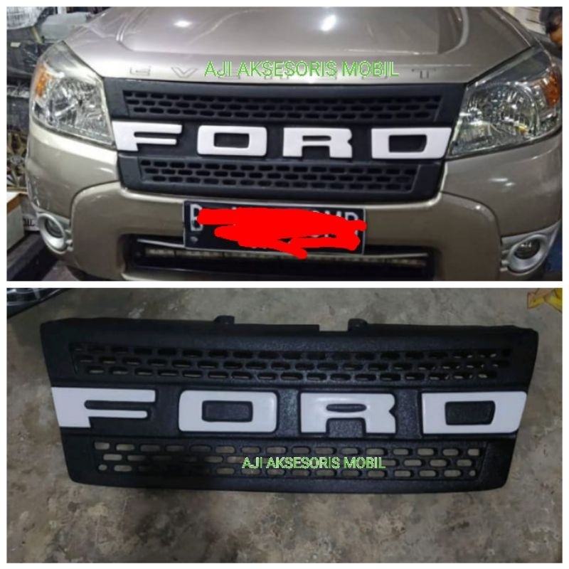 Jual GRILL FORD RANGER TAHUN 2009-2011 TULISAN PUTIH FORD RANGER ...