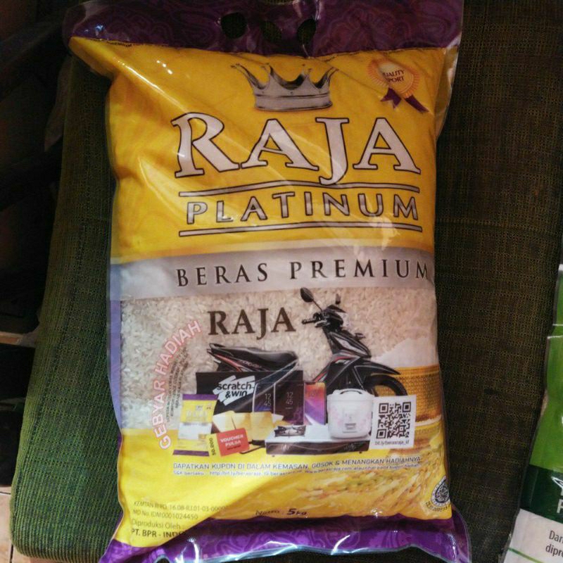 Jual Beras raja platinun/ beras uduk/beras alfamart/beras cap tanak