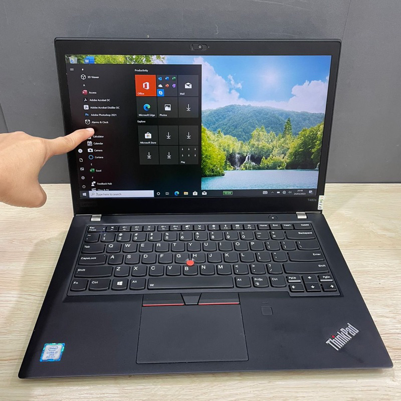 LAPTOP LENOVO THINKPAD T480S I7 GEN8 RAM 24 GB SSD 1 TB LAYAR TOUCHSCREEN  SLIM PROMO MURAH BAGUS BERGARANSI