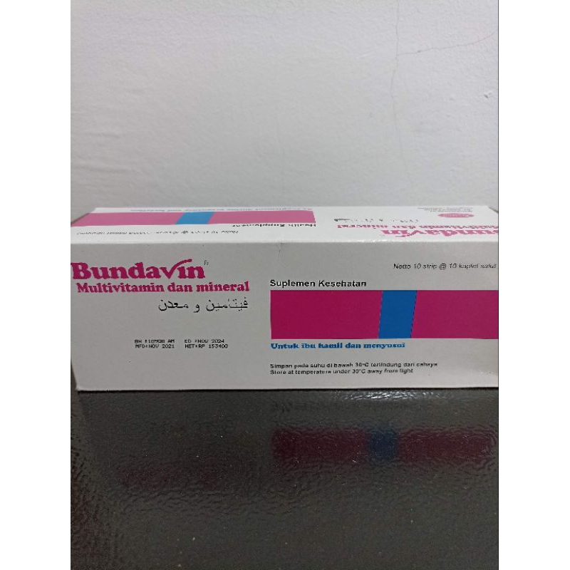 Jual Bundavin Multivitamin Dan Mineral (1 Strip isi 10 kaplet) | Shopee ...