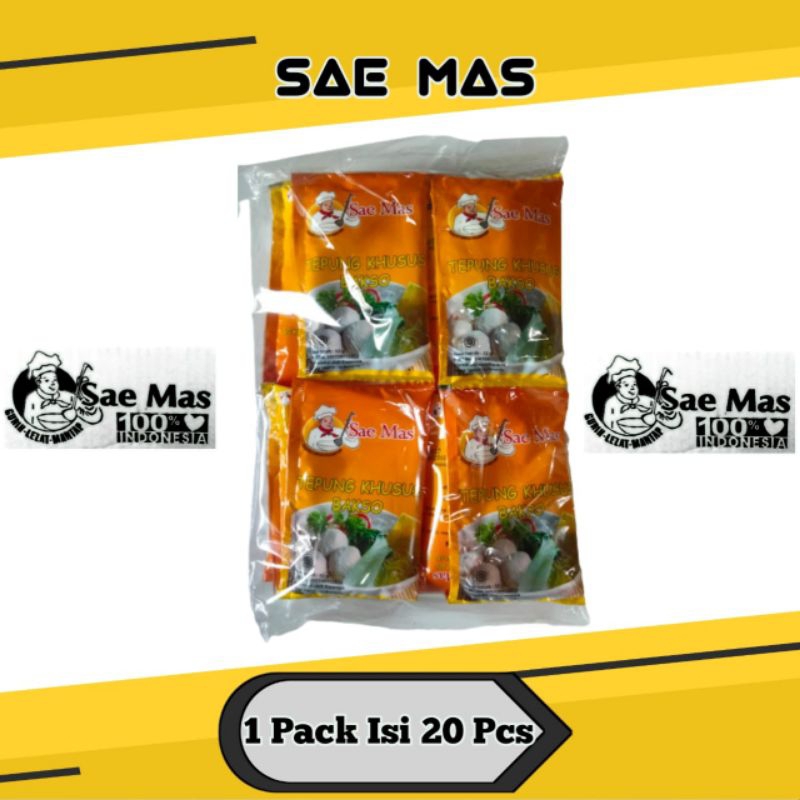 Jual Sae Mas Tepung Pengenyal Bakso 32 Gram 1 Pack Shopee Indonesia