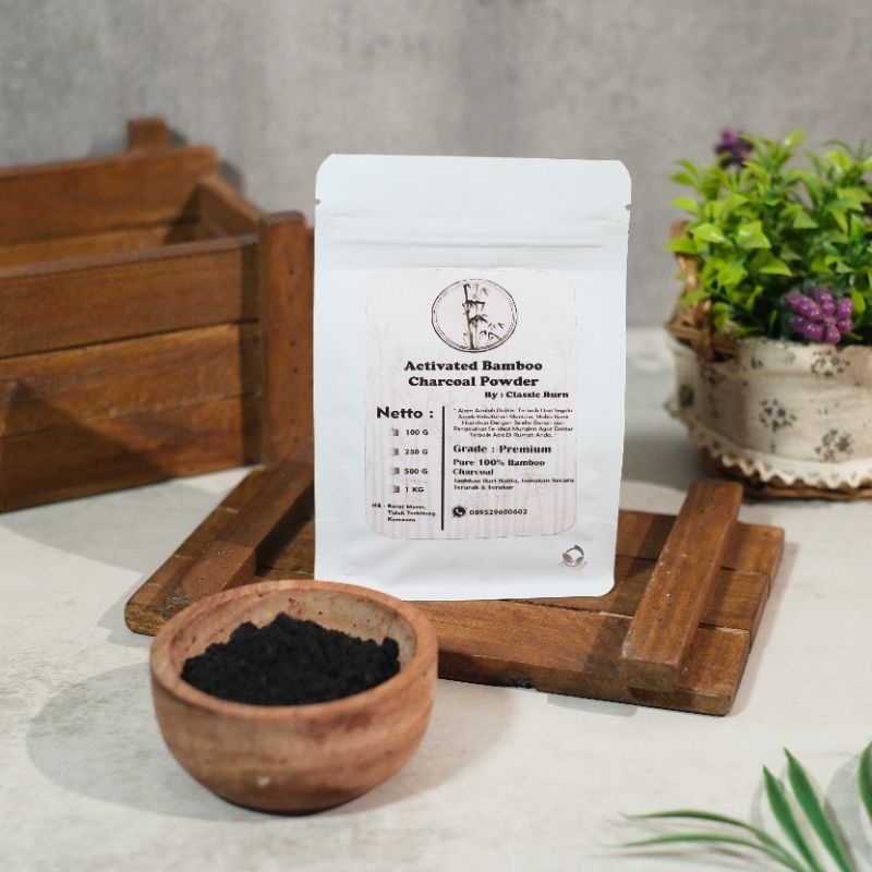 Jual bubuk arang bambu/Charcoal powder | Shopee Indonesia